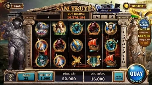 Nổ hũ Sấm Truyền sở hữu nhiều ký hiệu tạo cơ hội ăn thưởng khủng